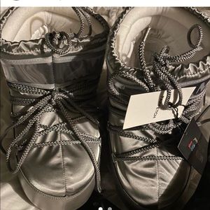 Silver moon boots